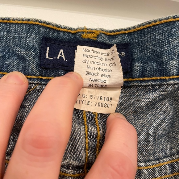 Vintage New With Tags L.A. BLUES jeans 12 modern size 18 vintage 100% Cotton - Picture 5 of 6